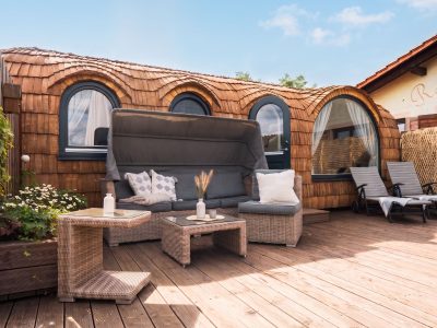 Iglu auf der Dachterrasse